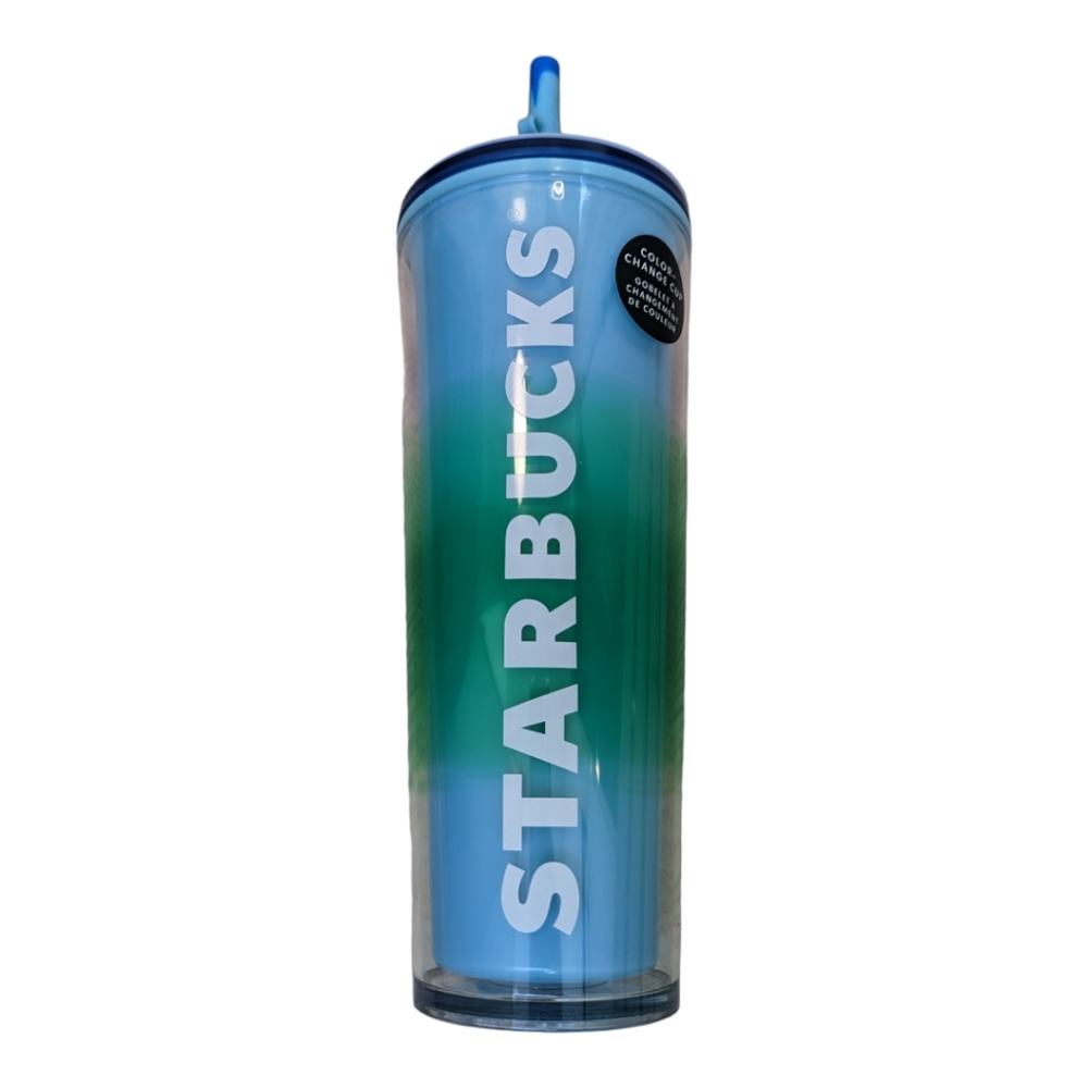 Starbucks Blossom Color Change Venti Tumbler W/Swirl Straw Topper - Picture 5 of 7